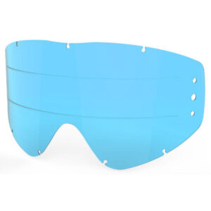 EKS GO-X Zip Off Anti-Fog Rain Lens, Blue Tint