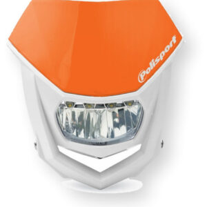 Polisport Halo LED Headlight, Orange KTM