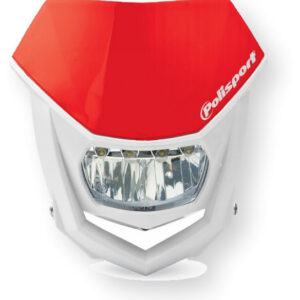 Polisport Halo LED Headlight, Rød