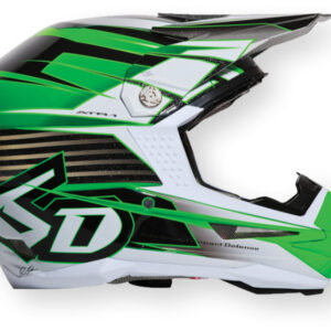6D Rush Helmet - Green/Black